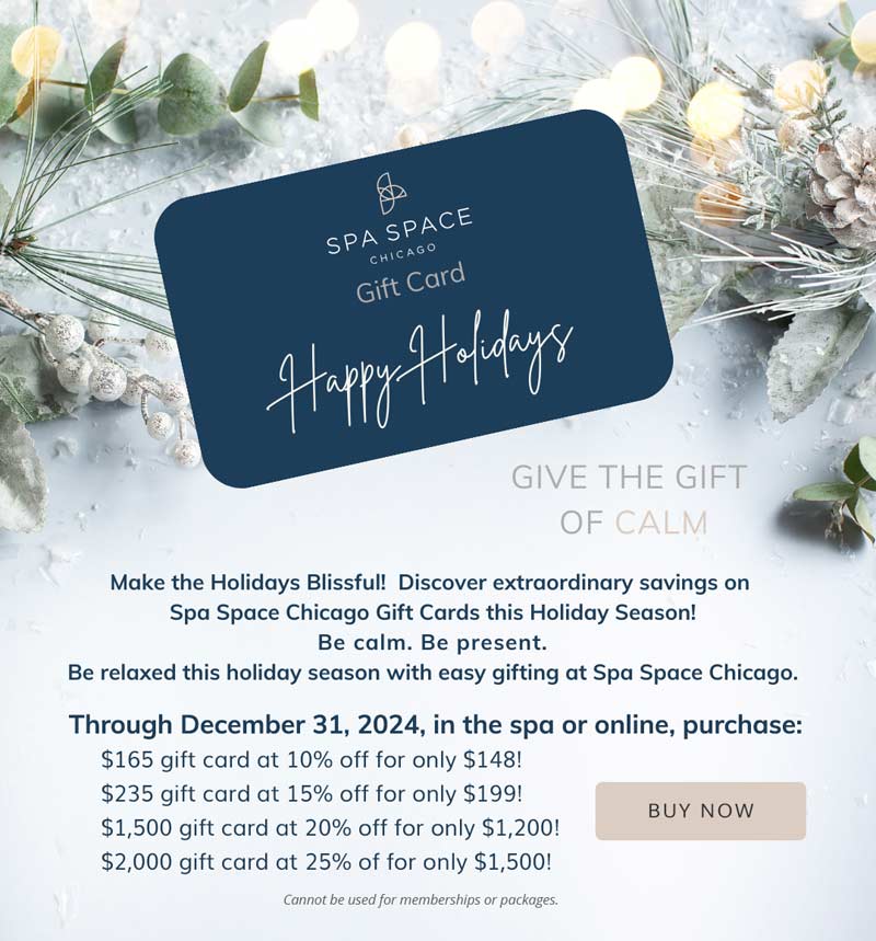 Spa Space Holiday Gift Card Special